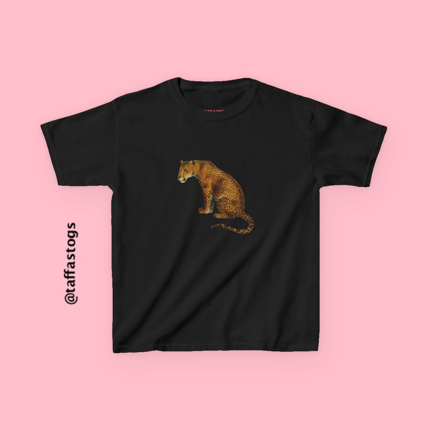 Leopard Tee in Black