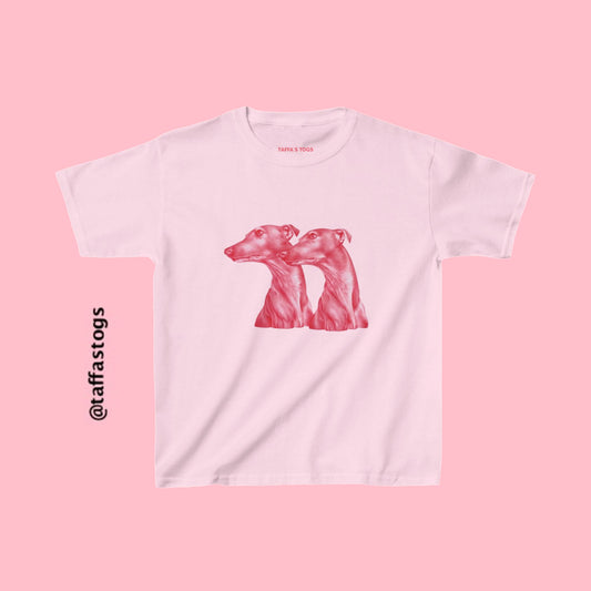 Pink Dog Tee in Pink