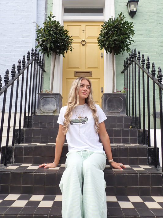 Green Land Rover Defender Tee